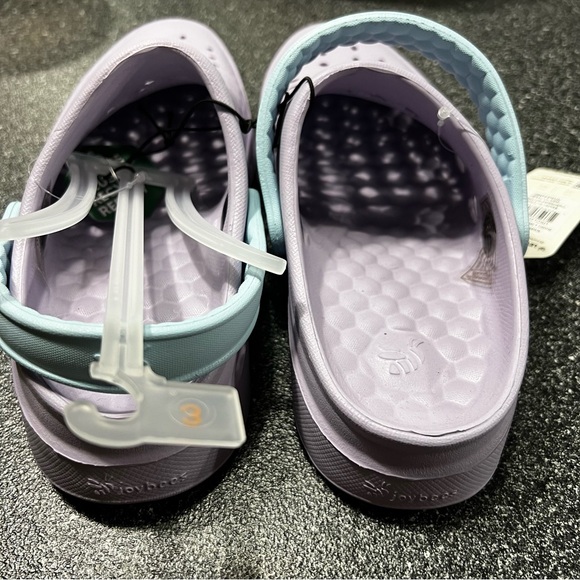 NWT Joybees Kids Active Clogs- Solid Lilac/Sky Blue Size 3 - Picture 10 of 12